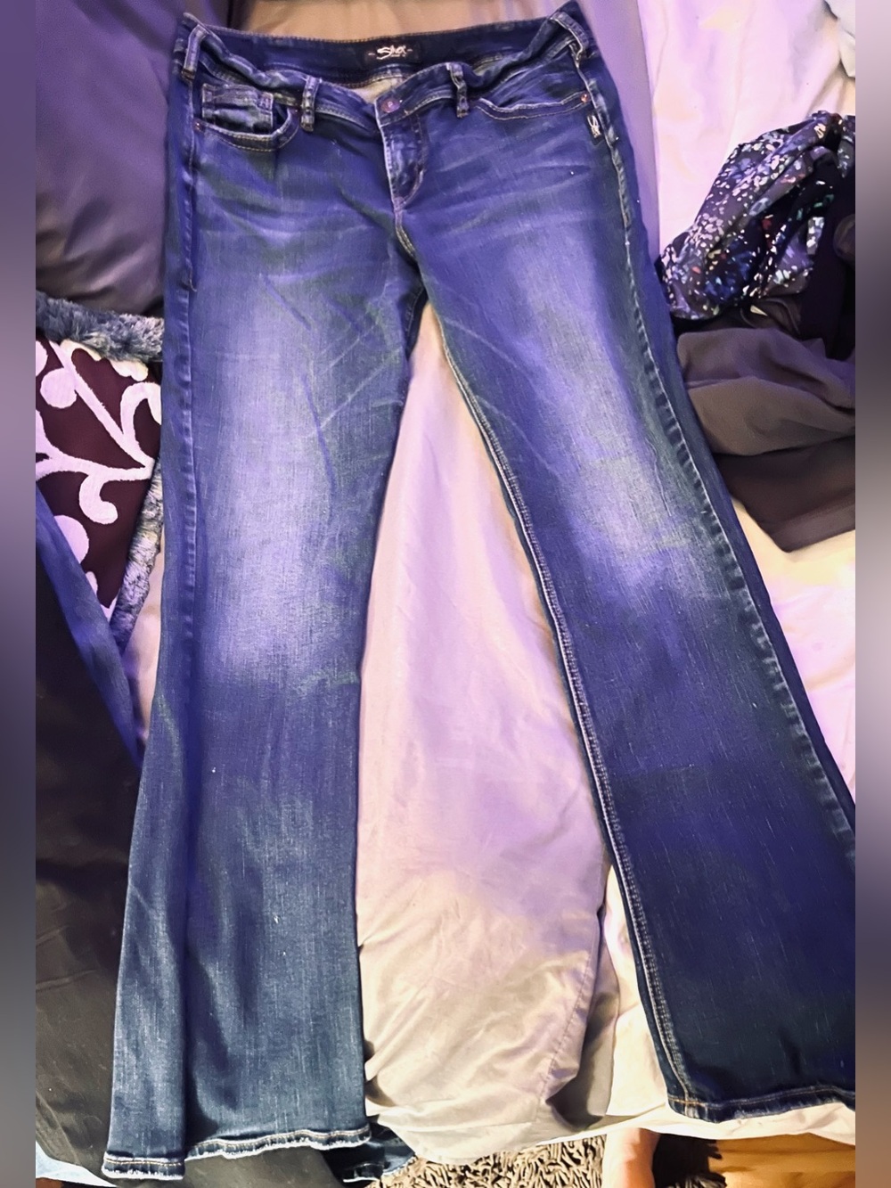 Silver Jeans Blue Flare Wide-Leg Jeans